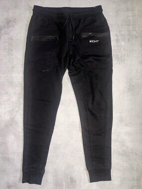 ECHT Black Zip-Pocket Joggers